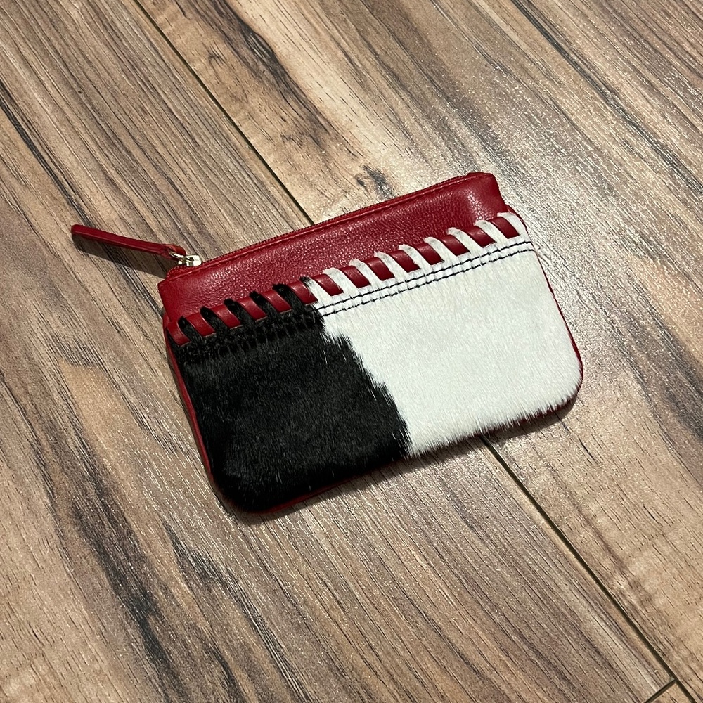 ili NY Haircalf Leather Coin Purse